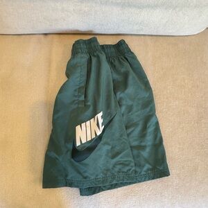 Nike Kids Dark Green Athletic Shorts